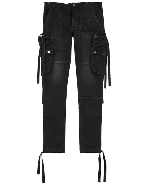 Amiri Tactical Skinny Cargo Jeans in Black for Men Lyst UK