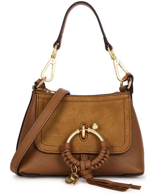 See By Chloé Brown Joan Small Leather Cross-Body Bag