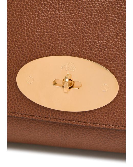 Mulberry Brown Lily Medium Grained Leather Shoulder Bag