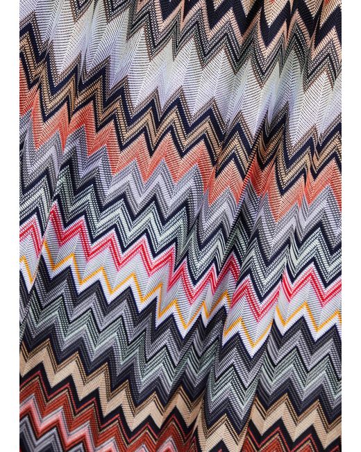 Missoni Multicolor Zigzag-intarsia Fine-knit Mini Dress