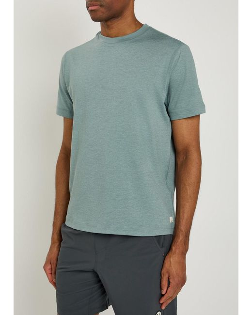 vuori Blue Ponto Performance Jersey T-Shirt for men