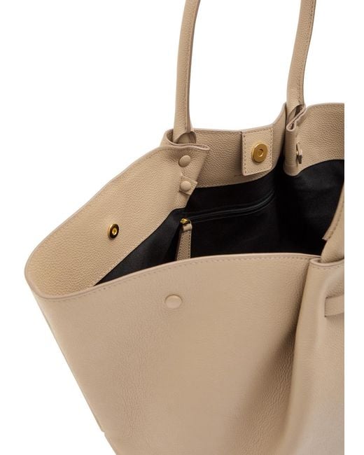DeMellier London Natural The New York Grained Leather Tote Bag