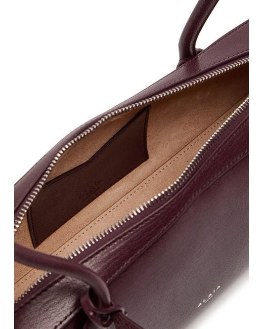 Alaïa Purple Le Teckel Medium Grained Leather Shoulder Bag