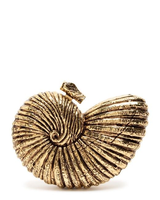 Chloé Metallic Sea Treasures Shell Box Clutch