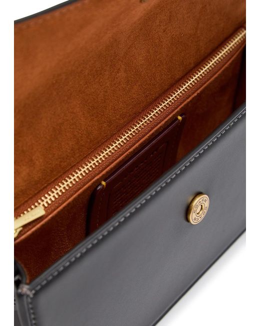 COACH Black Elora Leather Top Handle Bag