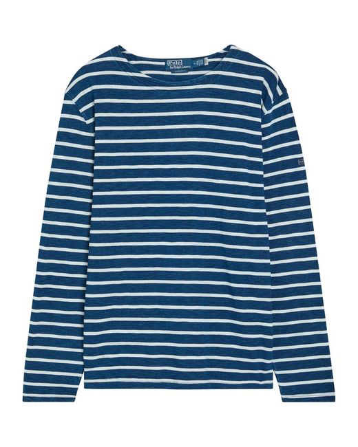 Polo Ralph Lauren Blue Striped Cotton T-Shirt for men