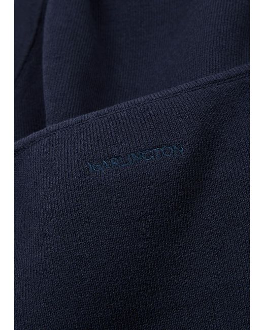 16Arlington Blue Supra Layered Silk-blend Top