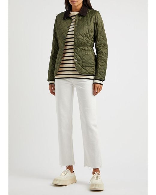 Barbour Green Deveron Quilted Shell Jacket