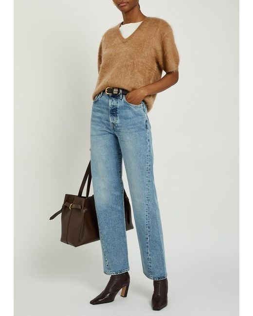 Lisa Yang Natural Lovisa Brushed Cashmere Top