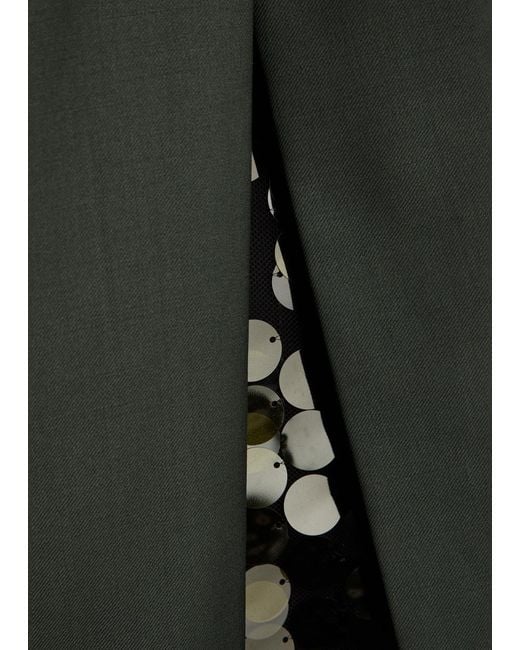 16Arlington Green Beatris Embellished Wool Midi Wrap Skirt