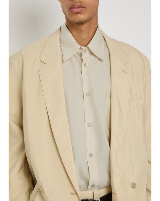 Lemaire Natural Cotton And Silk-Blend Shirt for men