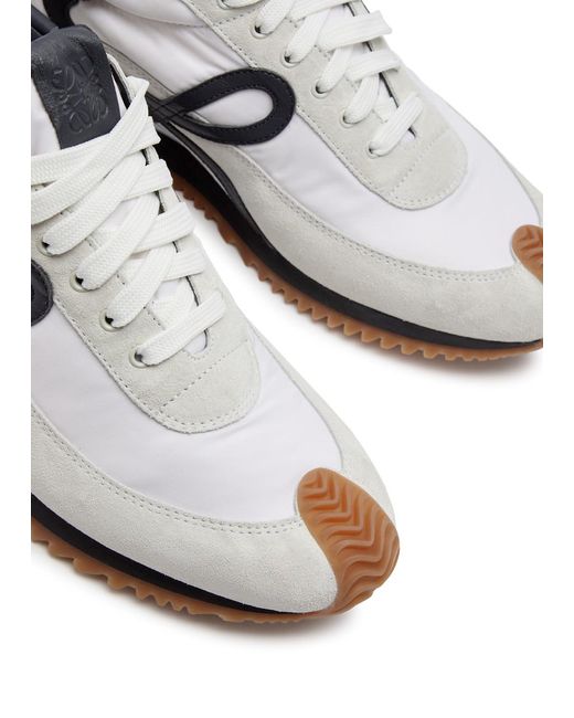 Loewe White Flow Runner Panelled Nylon Sneakers for men