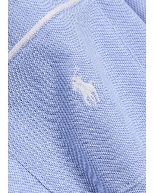 Polo Ralph Lauren Blue Logo-Embroidered Cotton Pyjama Set for men