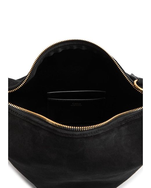 Chloé Black Bracelet Small Suede Shoulder Bag