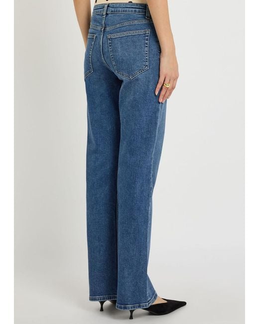 Reformation Blue Elton Straight-Leg Jeans