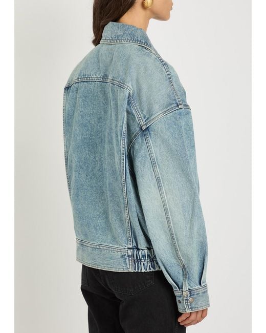 Saint Laurent Blue Panelled Jacket