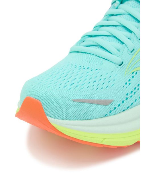 Saucony Green Hurricane 25 Mesh-Knit Sneakers
