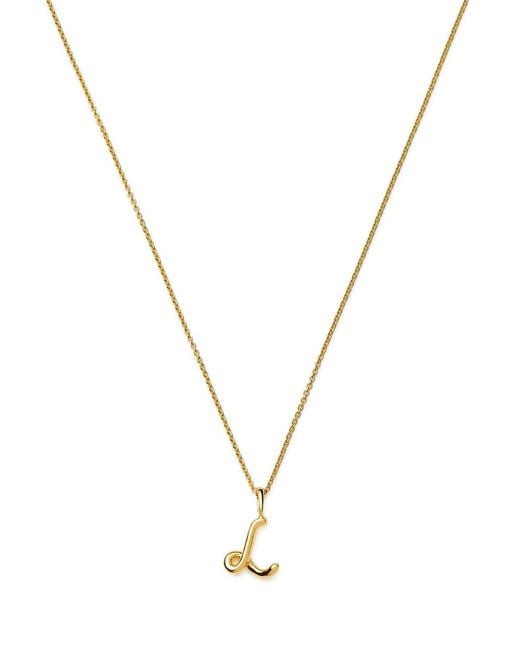 Missoma Metallic Initial L Mini 18Kt Vermeil Necklace
