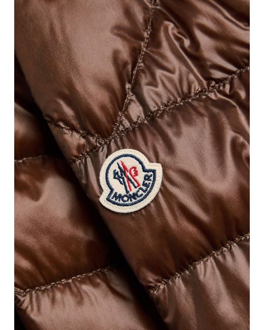 Moncler Brown Selves Quilted Shell Jacket for men