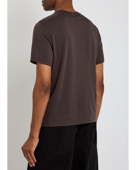 FRAME Brown Cotton-Jersey T-Shirt for men