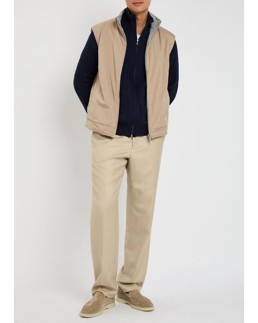 Aurélien Natural Resort Reversible Shell And Cotton-Blend Gilet for men