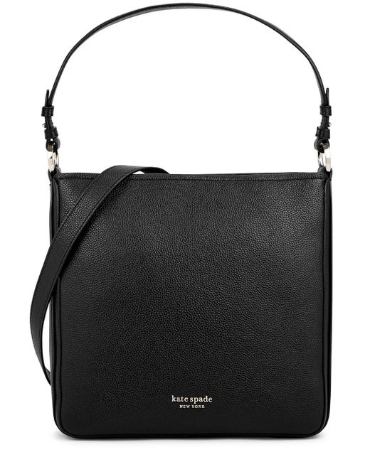 Kate Spade Hudson Large Black Leather Shoulder Bag | Lyst UK