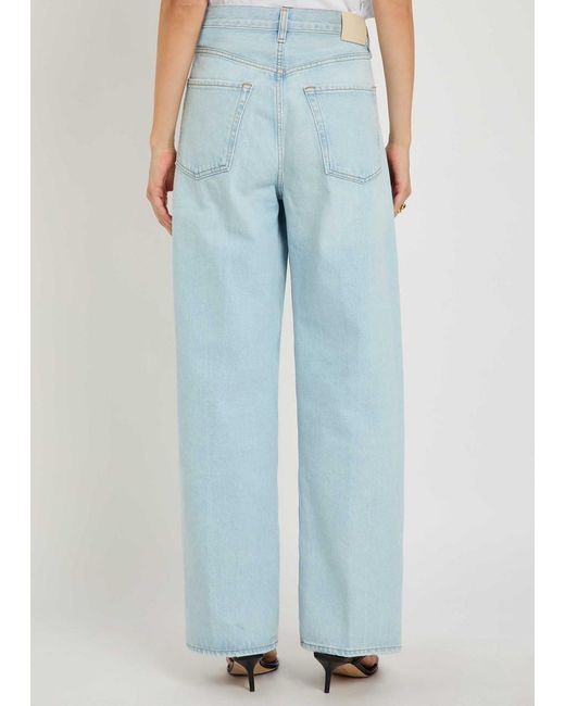Citizens of Humanity Blue Ayla Baggy Wide-Leg Jeans