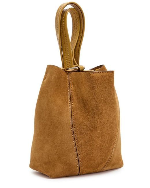 Chloé Brown Spin Mini Suede Tote