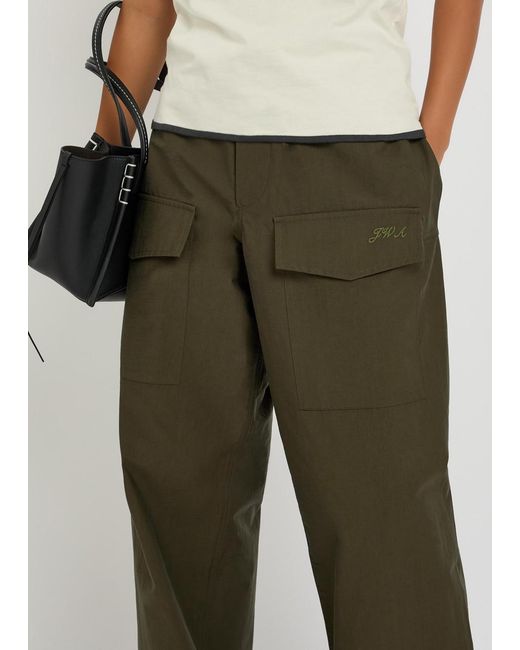 J.W. Anderson Green Parachute Track Pants