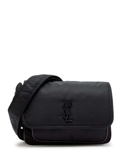 Saint Laurent Black Niki Padded Nylon Cross-Body Bag for men