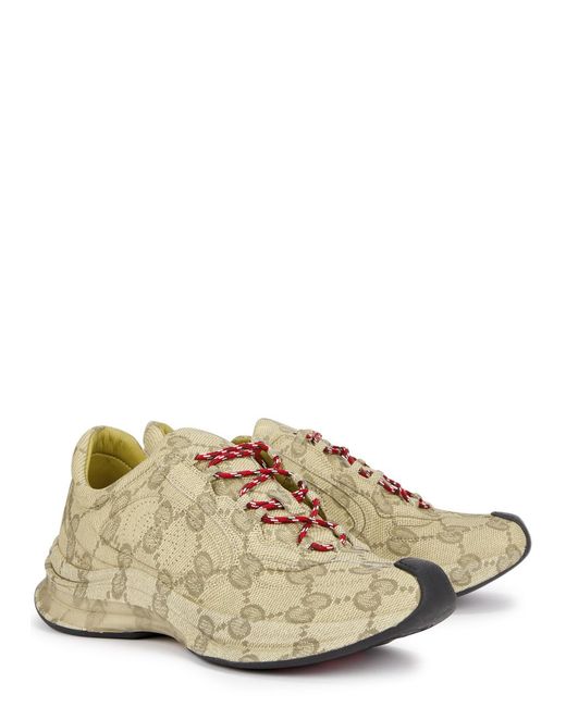 Gucci Natural Run gg-monogrammed Leather Sneakers for men