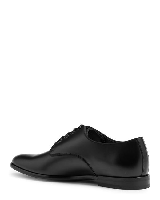 Dolce & Gabbana Black Leather Derby Shoes for men