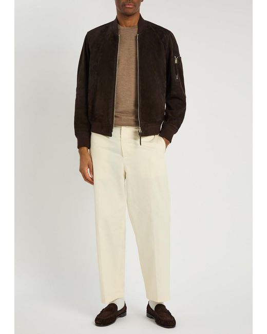 Tom Ford Brown Crew-Neck Wool Jumper for men