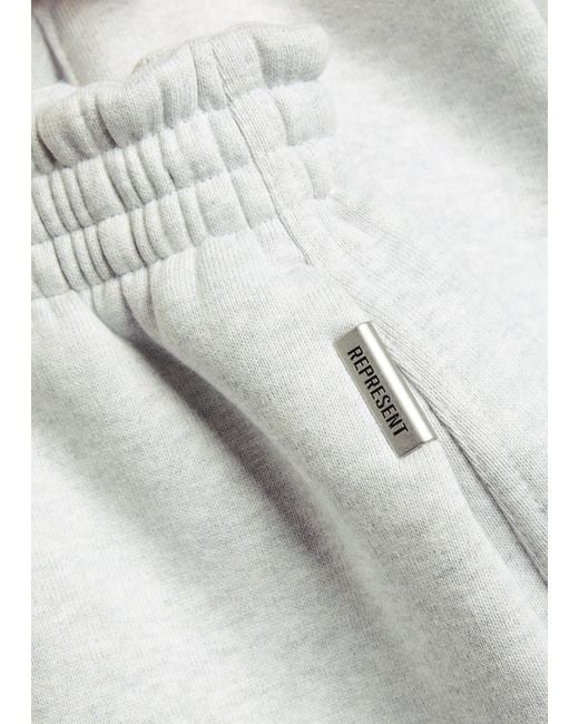 Represent White Initial Straight-Leg Sweatpants for men
