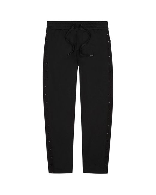 Moncler Black Stud-Embellished Jersey Sweatpants, Sweatpants for men