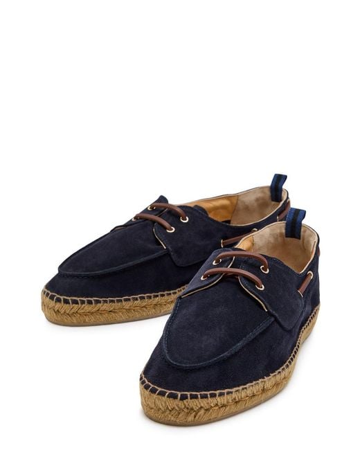 Castaner Blue Nemo T Suede Espadrille Loafers for men