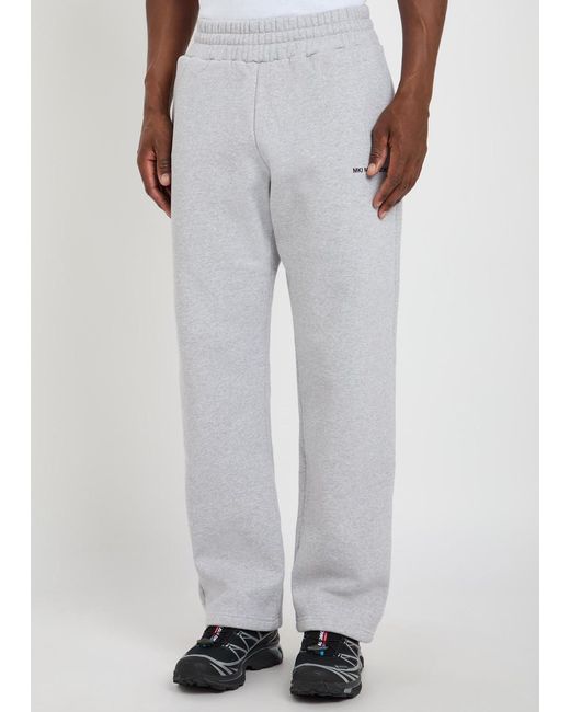 MKI Miyuki-Zoku White Uniform Wide-Leg Cotton-Blend Sweatpants for men