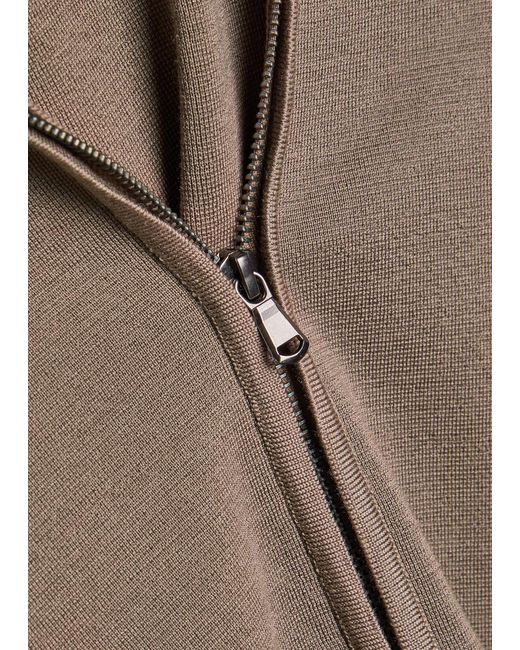 Sunspel Brown Merino Wool Jacket for men