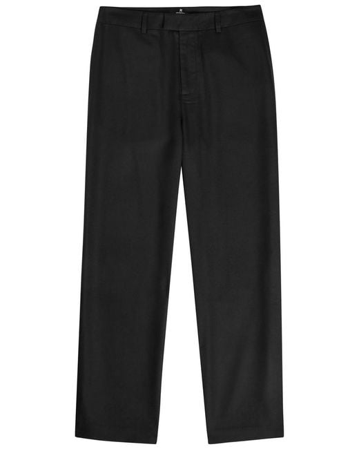 Represent Black Straight-Leg Woven Trousers for men
