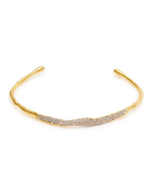 Alexis White Solanales 14kt -plated Choker