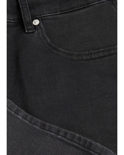 FRAME Black Modern Straight-Leg Jeans for men