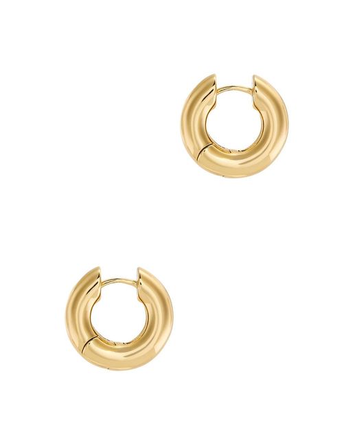 Anni Lu Metallic The Big O 24kt -plated Hoop Earrings