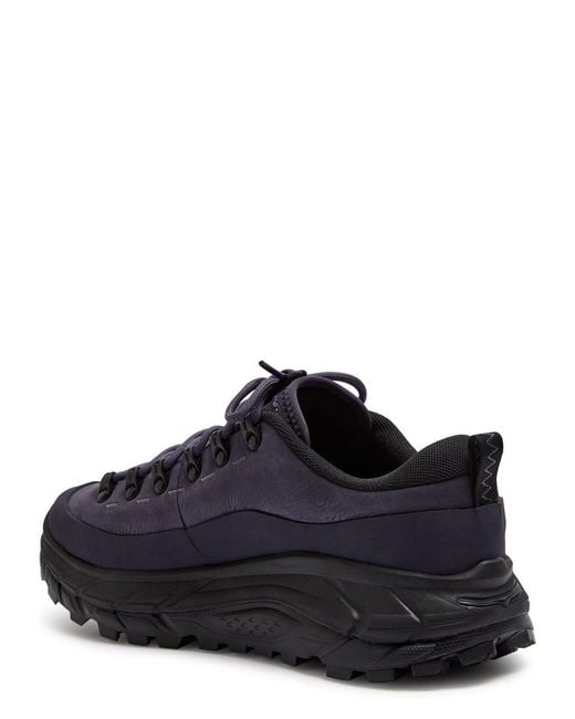 Hoka One One Blue Tor Summit Nubuck Leather Sneakers for men