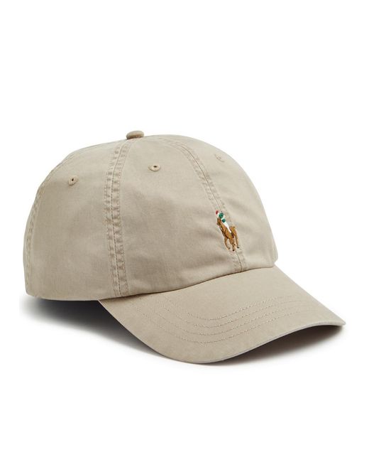 Polo Ralph Lauren Natural Logo-embroidered Twill Cap for men