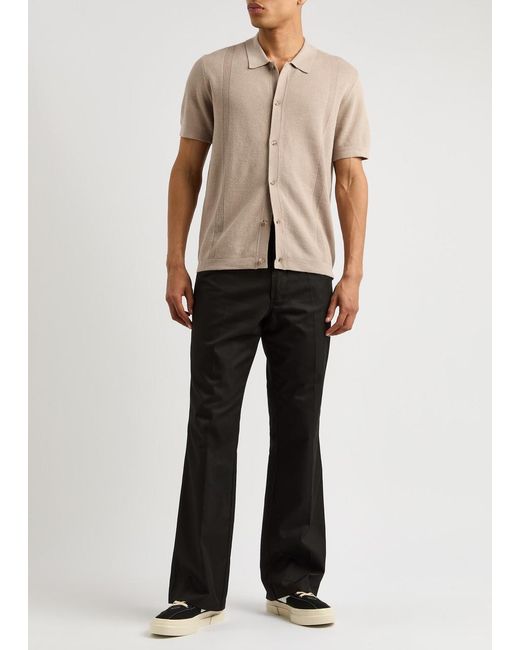 PAIGE Natural Mendez Knitted Cotton-Blend Shirt for men
