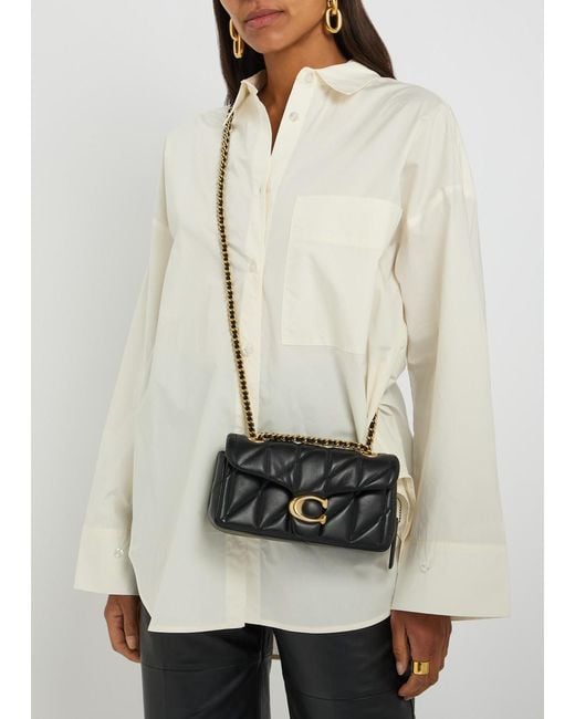 COACH Black Tabby 20 Quilted Leather Shoulder Bag
