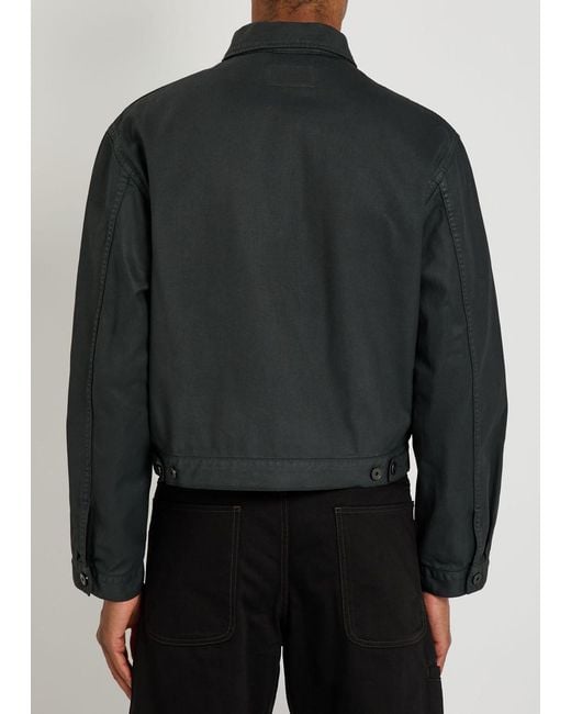 Lemaire Black Designer Denim Jacket It48 for men