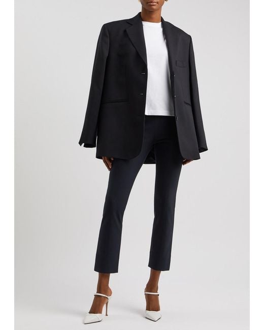 Vince Blue Off- Stretch-Jersey Trousers