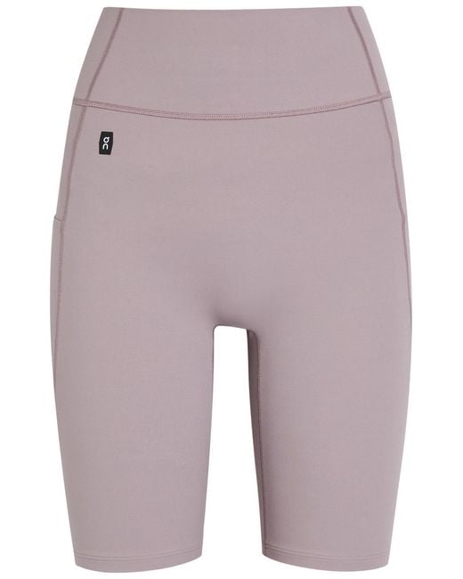 On Shoes Purple Studio Sensetec Shorts