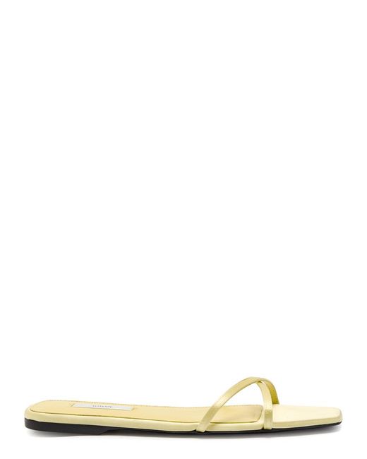 Totême  Yellow Satin Sliders